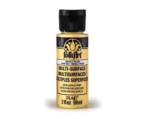 Folk Art Multisurface Satin Acrylic Paint - Pale Yellow - 2 Oz