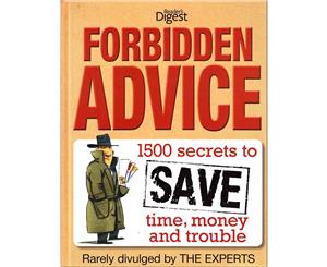 Forbidden Advice Smart Consumer's Guide Hardcover Book by Reader's Digest