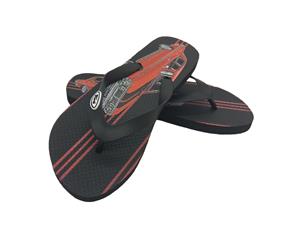 Ford Thongs Official Licensed Mens Slip on Heritage 351-GT style - Black