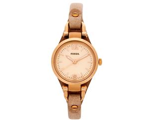 Fossil Women's 27mm Georgia Mini Leather Watch - Rose Gold