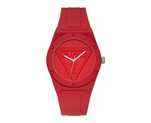 GUESS Women's 42mm Retro Pop Silicone Watch - Red