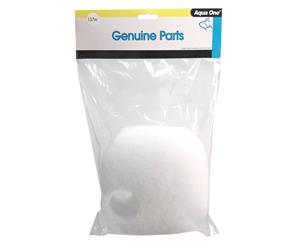 Genuine Aqua One Replacement White Wool Pad 25137W 2 Pack