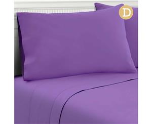 Giselle Bedding 4 Piece Microfiber Sheet Set 1000TC Fitted Flat Pillowcases D