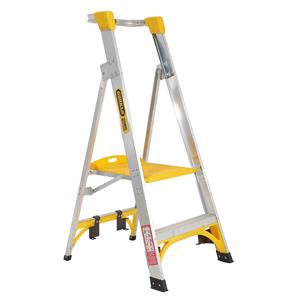 Gorilla Platform Ladder Aluminium 0.6M (2ft) Aluminium 150kg Industrial