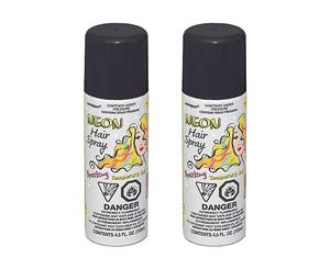 Hair Spray - Neon Black 2 Pack