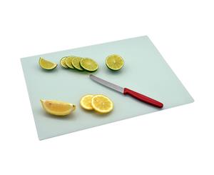 Harbour Housewares Glass Worktop Saver Chopping Board White 40 x 30cm