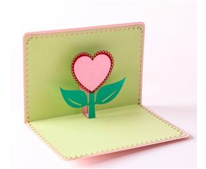 Heart Flower Pop Up Greeting Card