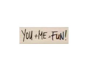 Hero Arts - Wood Mounted Stamp - You + Me