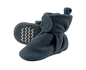 Hudson Baby Unisex Baby Cozy Fleece Booties with Non Skid Bottom