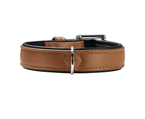 Hunter Canadian Elk Leather Dog Collar Cognac