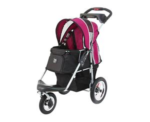 Ibiyaya Turbo Pet Carrier Pram Jogger Black Pink