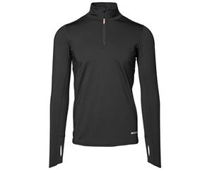 Id Mens Warm Long Sleeve Training Jersey Sweatshirt (Black) - ID318