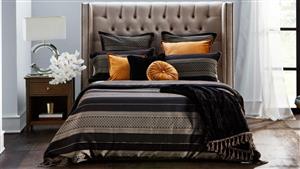 Inca Black Quilt Cover Set - Super King