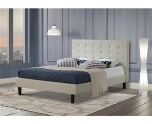 Istyle Alexis Wilt Queen Bed Frame Fabric Beige