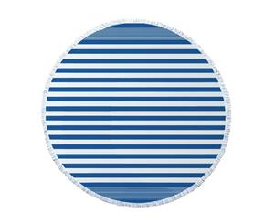 J.Elliot Home - Round Turkish Towel 150cm Santorini Blue