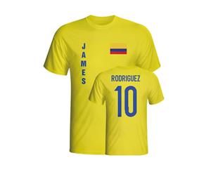 James Rodriguez Colombia Flag T-shirt (yellow)