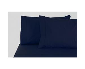 Jenny Mclean La Via Egyptian Cotton 400 Thread Count Mega King 50cm Wall Sheet Set Navy