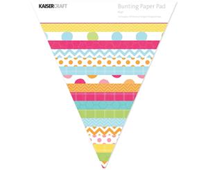 Kaisercraft Bunting Shaped Paper Pad-Pop!