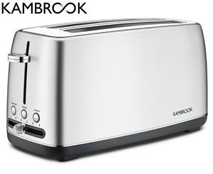 Kambrook 4-Slice Stainless Steel Long Slot Toaster