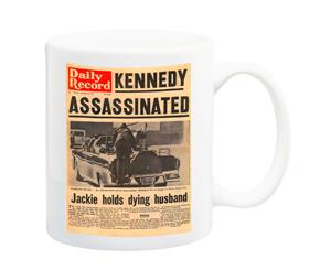 Kennedy Assasinated Newspaper Front Page November 23rd 1963 Poster Mug - 11 Fluid Oz