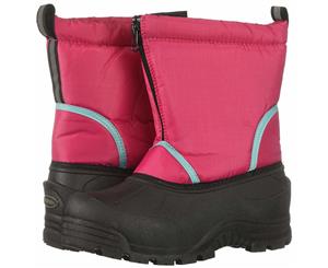 Kids Northside Girls Icicle Fabric Mid-Calf Pull On Snow Boots