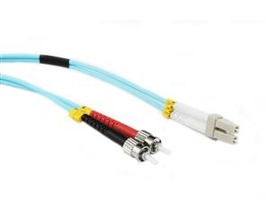 Konix 10M LC-ST OM3 50/125 Multimode Duplex Fibre Patch Cable