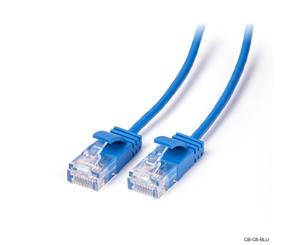 Laser 0.30m Ultra Slim Cat6 Network Cable Blue