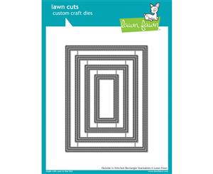 Lawn Fawn Cuts Outside in Stitched Rectangle Stackables LF1442