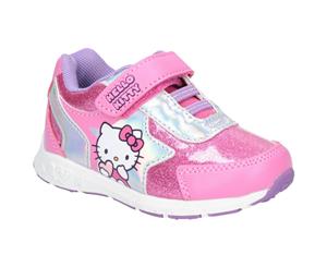 Leomil Hello Kitty Childrens Girls Touch Fastening Trainers (Fuchsia) - FS5856