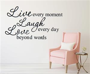 Live Laugh Love Quote Decal