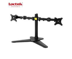 Loctek DLB122 10"-30" Double Monitor Ergonomic Swivel Arm VESA 75 & 100mm Capacity 10KG 5 Years Warranty Dual Monitor Display Desk Mount Bracket De