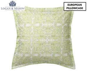 Logan & Mason Mackenzie European Pillowcase - Green