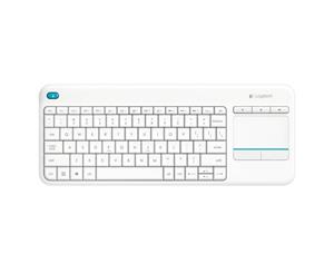 Logitech K400 Plus Wireless Touch Keyboard White