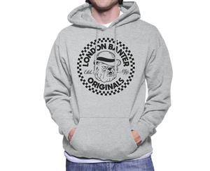 London Banter Bulldog Logo Men's Hooded Sweatshirt - Heather Grey