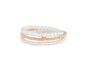 Lovisa Mixed Metal Pearl Bracelet 3 Pack