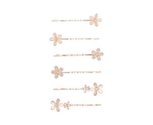 Lovisa Rose Gold Cat Eye Flower Clip Set