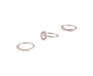 Lovisa Rose Gold Engagement Stone Ring Stack