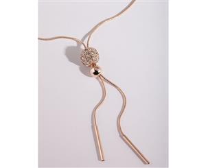 Lovisa Rose Gold Fireball Snake Chain Necklace