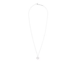 Lovisa Sterling Silver Circle Diamante Pendant Necklace