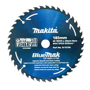 Makita 185mm 40T TCT Circular Saw Blade for Wood Cutting - BLUEMAK