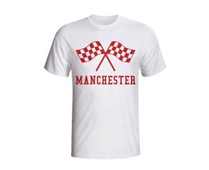 Man Utd Waving Flags T-shirt (white)