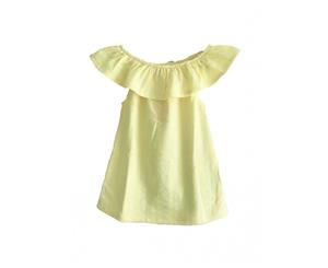 MeMaster - Baby Girls Floral Dress - Yellow