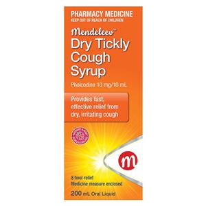 Mendeleev Dry Tickly Cough Forte Syrup 200ml