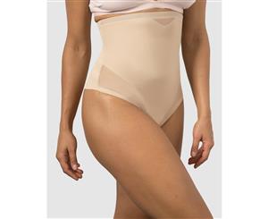 Miraclesuit Shapewear Sheer Shaping Sheer Hi Waist Thong - Nude