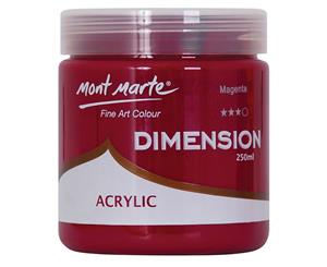 Mont Marte Dimension Acrylic Paint 250ml Pot - Magenta