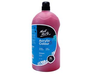 Mont Marte Studio Acrylic Paint 2litre - Crimson