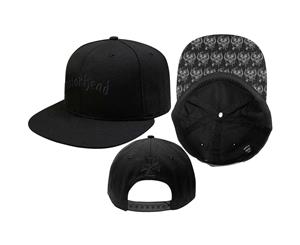 Motorhead - Logo & Warpig Men's Snapback Cap - Black