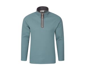 Mountain Warehouse Men Beta Contrast Zip Neck Top Fleece - Teal