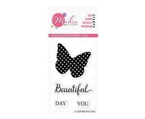 Mudra Stamps - Polka Dot Butterfly