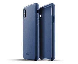 Mujjo Full Leather Case compatible with iPhone XS iPhone X | Covered Buttons 1MM Protective Screen Bezel Japanese Suede Lining